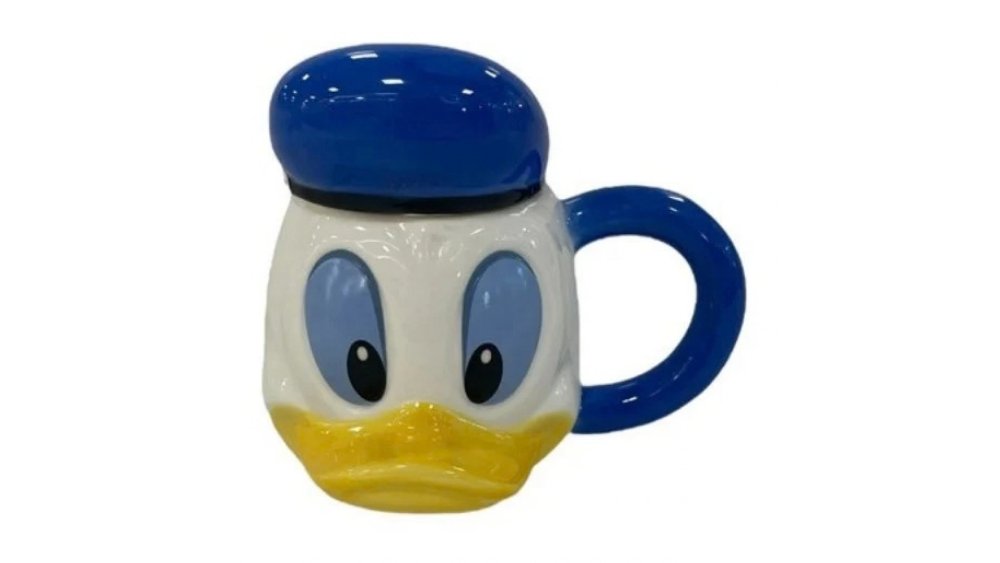 Donald Duck 3D Mug with Lid – Blue