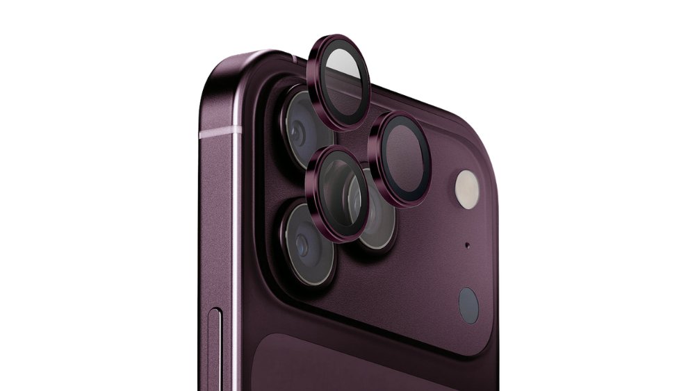 Burgundy Camera Lens Protectors for iPhone 18 Pro Max – 3PCS