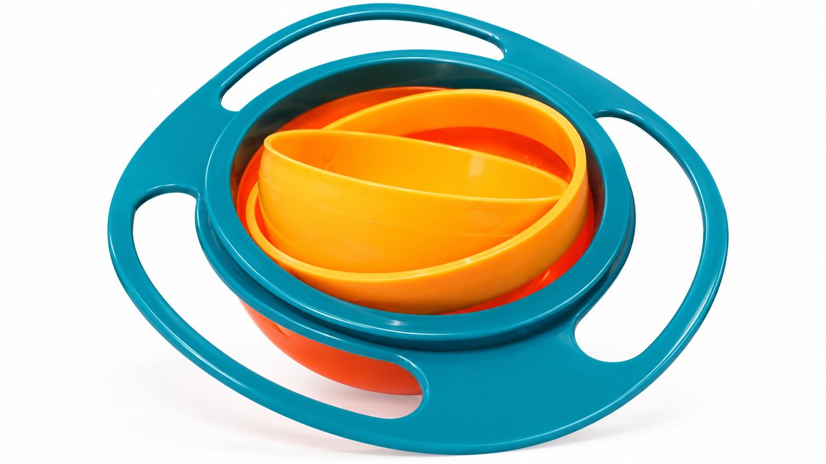 Universal Gyro Bowl – 360° Spill-Proof Kids Snack Bowl