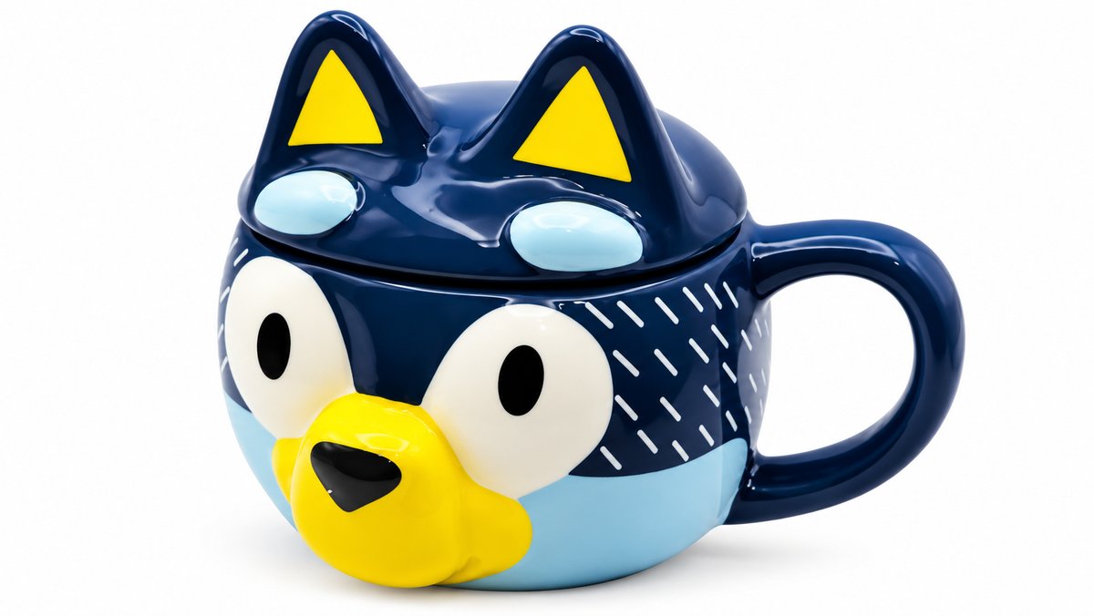 Bluey 3D Ceramic Mug with Lid