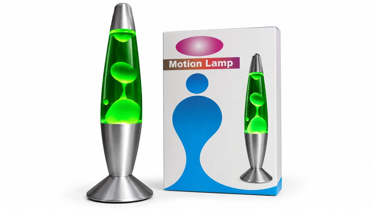 Retro Motion Lava Lamp – Green