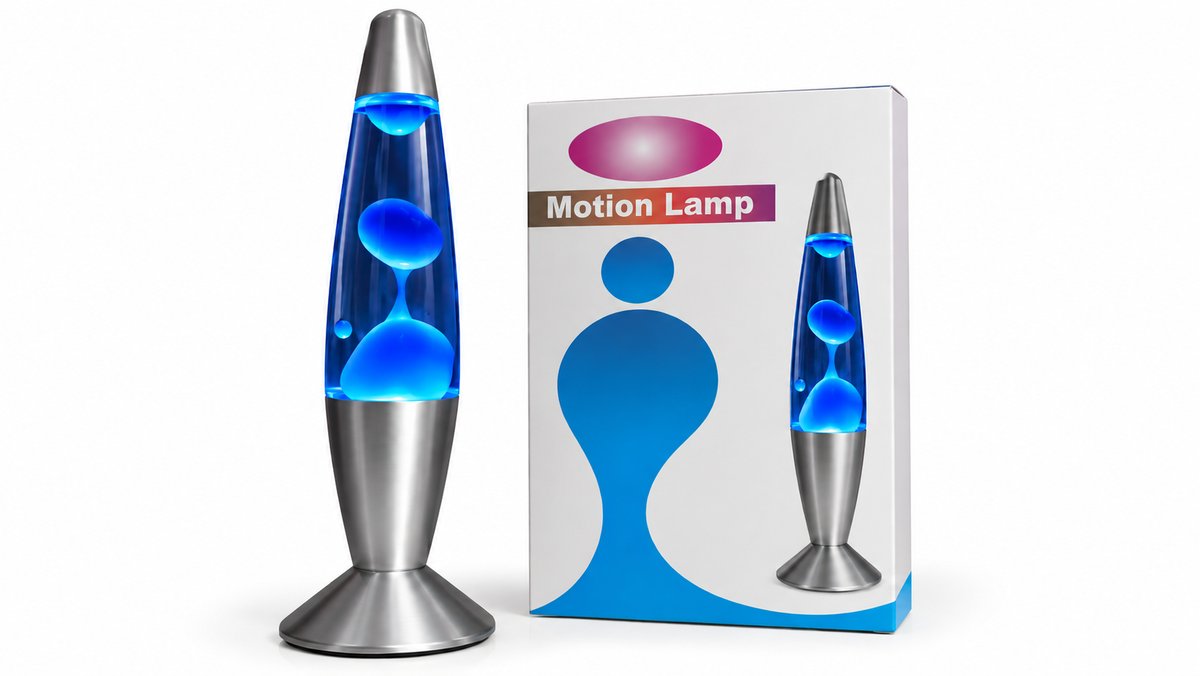 Retro Motion Lava Lamp – Blue