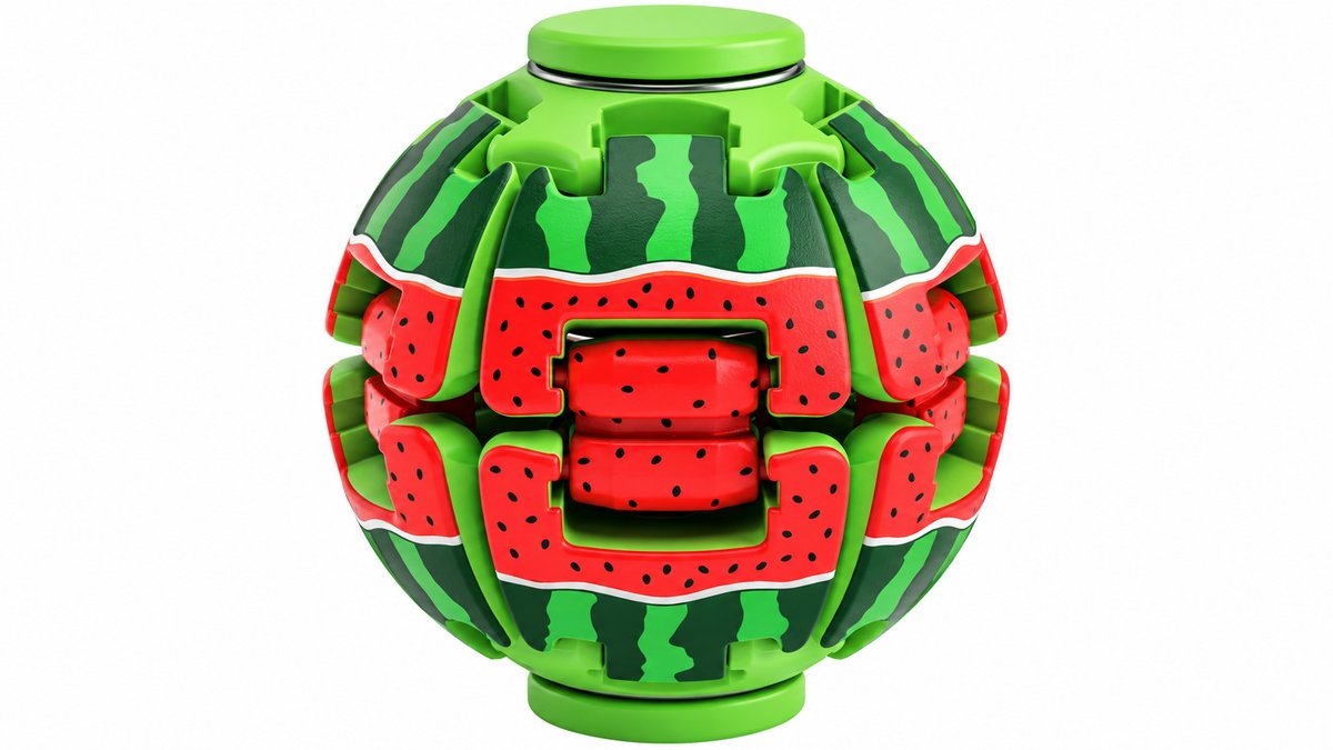 Watermelon Rotating Fidget Puzzle Ball