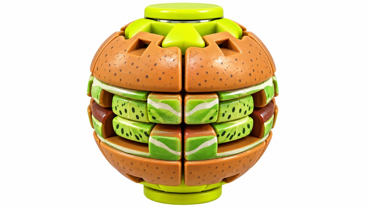 Kiwi Rotating Fidget Puzzle Ball