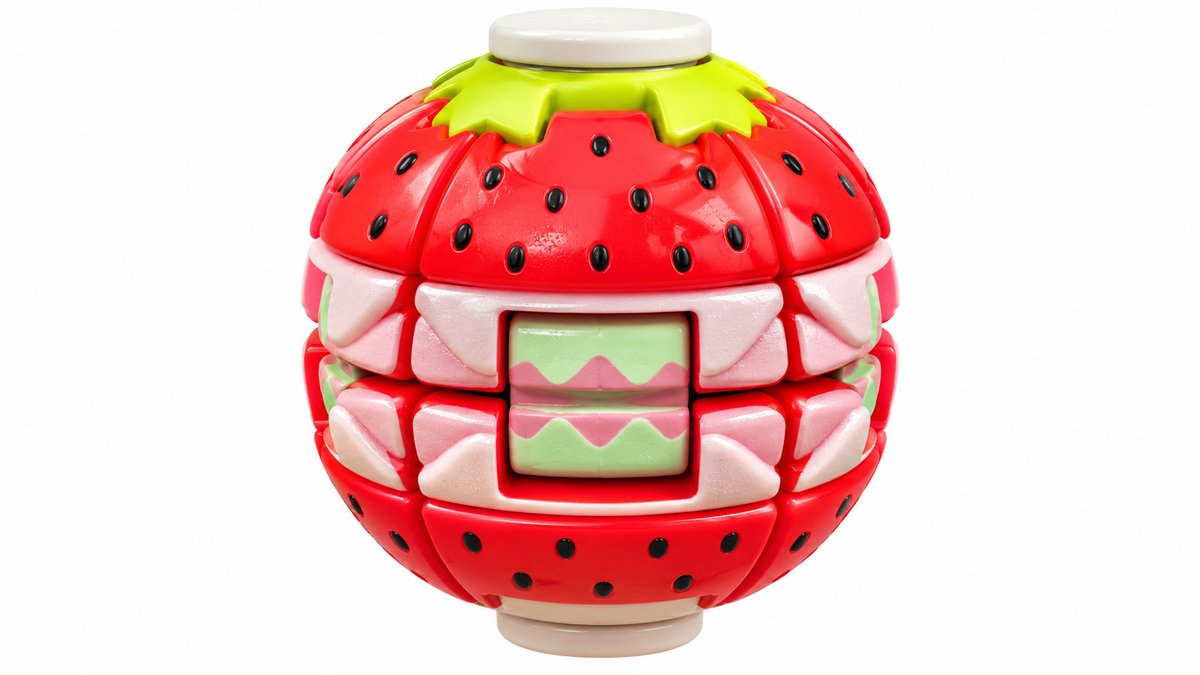 Passion Fruit Rotating Fidget Puzzle Ball