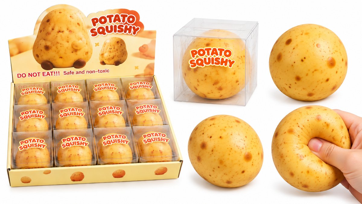 Potato Crunchy Squishy – Realistic Squeeze Toy