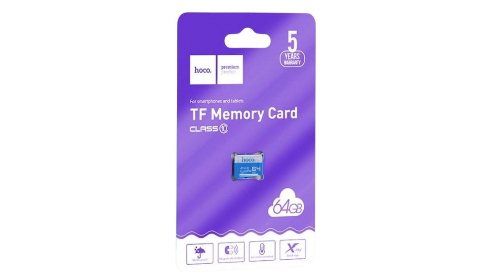 HOCO 64GB MicroSD TF Memory Card – Class 10