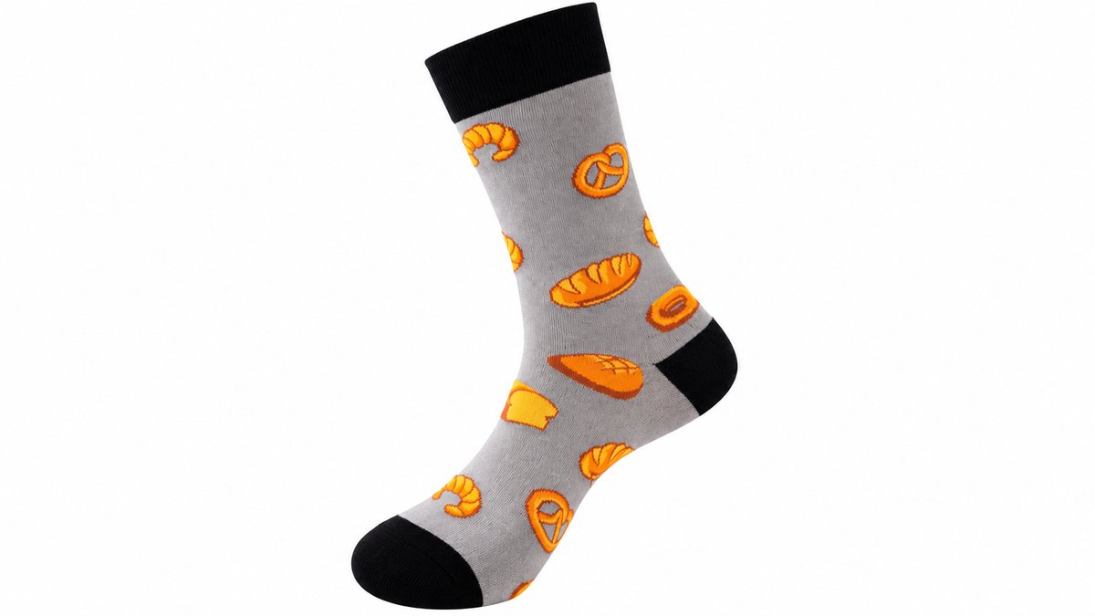 Bakery Bread Print Long Socks