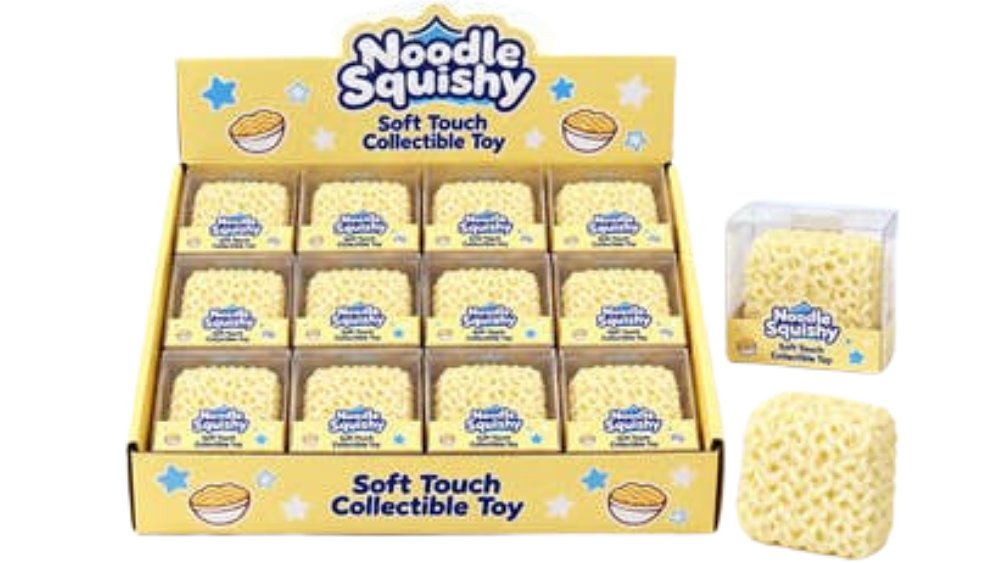 Crunchy Noodle Squishy Toy – Instant Ramen Stress Relief Fidget Toy