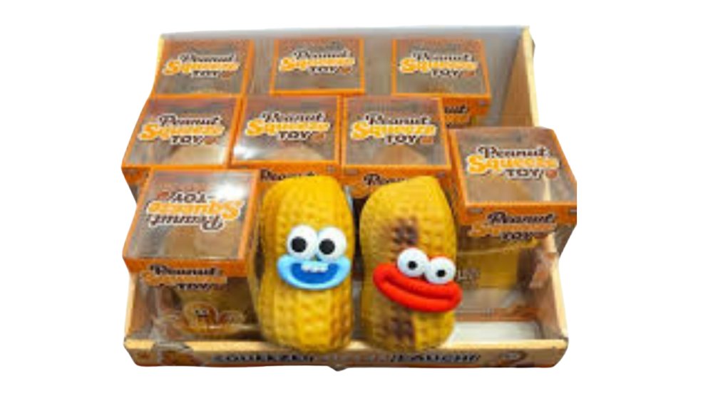 Crunchy Peanut Squishy Toy – Funny Face Peanut Stress Relief Fidget Toy
