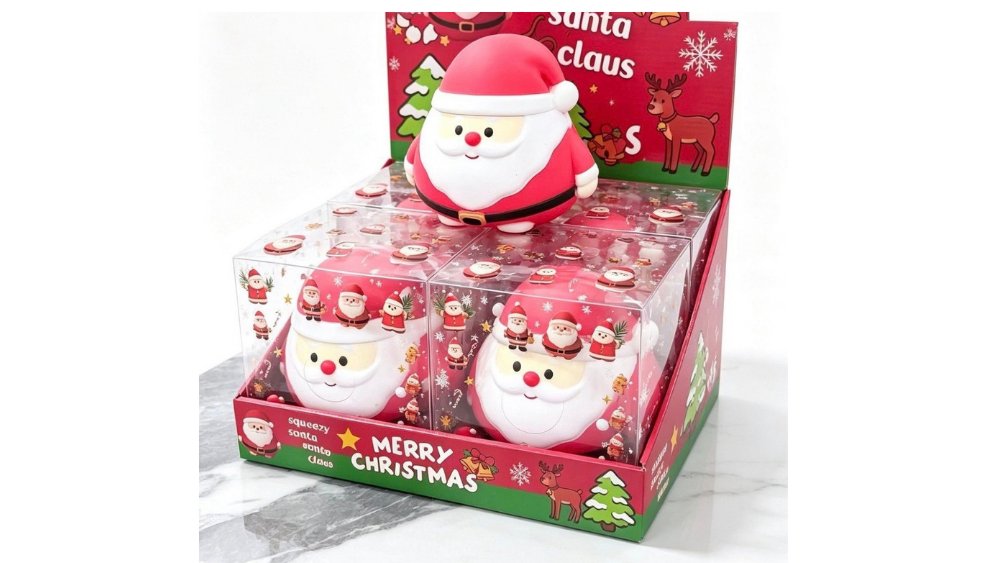 Jumbo Santa Claus Squishy Toy 13cm – Giant Christmas Stress Relief Fidget Toy