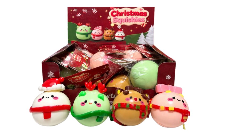 Christmas Crunchy Smusher Squishy Toy – Cute Festive Stress Relief Fidget Toy