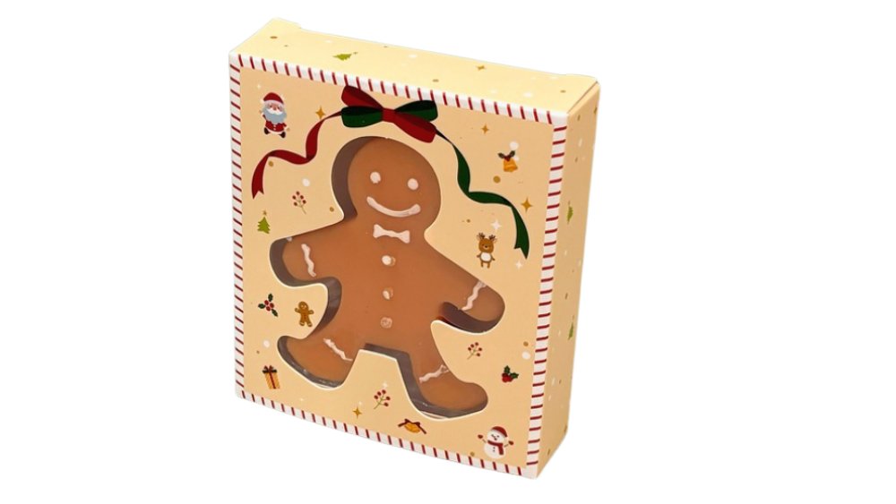 Christmas Gingerbread Man Shaped Candle – Festive Decorative Candle