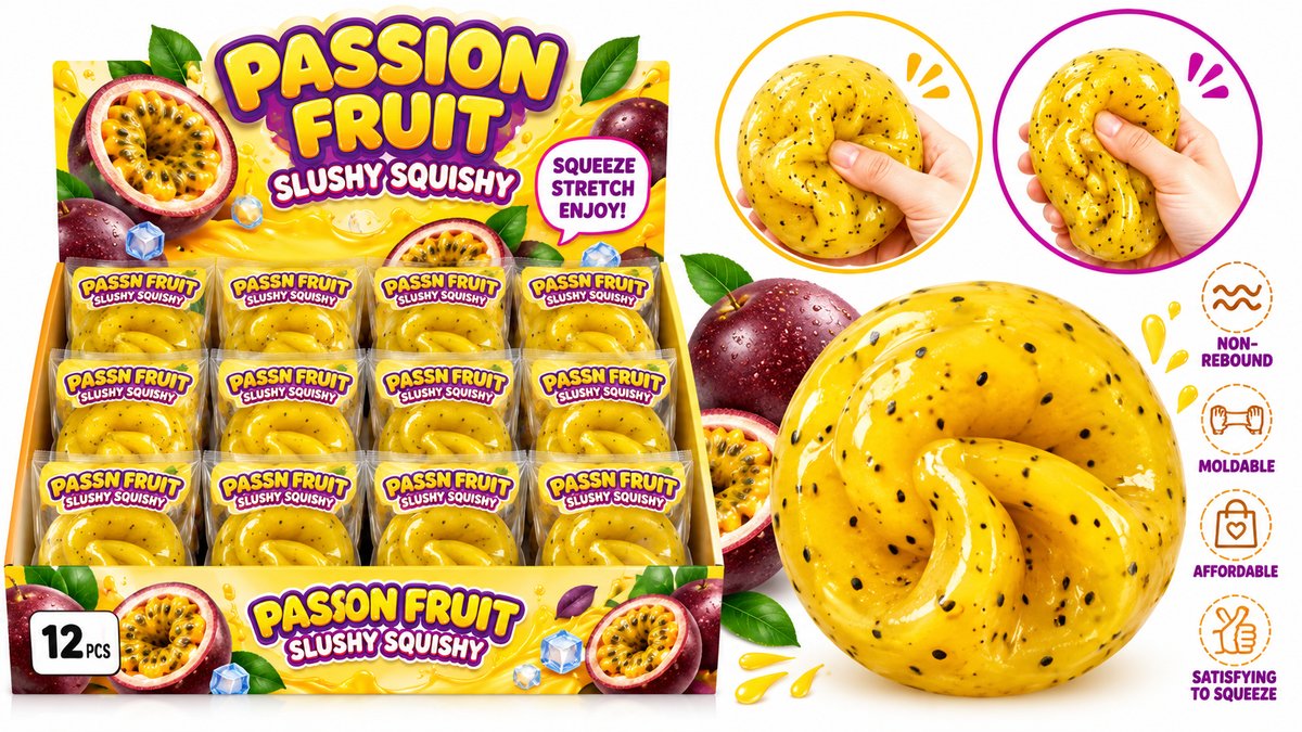 Passion fruit slushy squishy