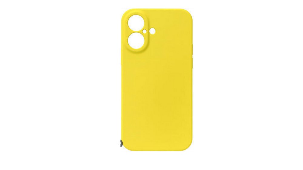 Yellow Silicone Shockproof iPhone 16+ Case