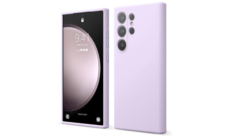 Purple Silicone Case for Samsung S25 Ultra– Slim & Protective