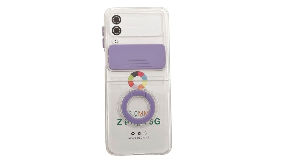 Clear Case with Ring Holder & Stand for Samsung Galaxy Z Flip3