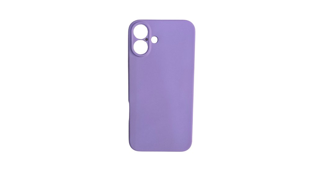 Purple Silicone Shockproof iPhone 16+ Case