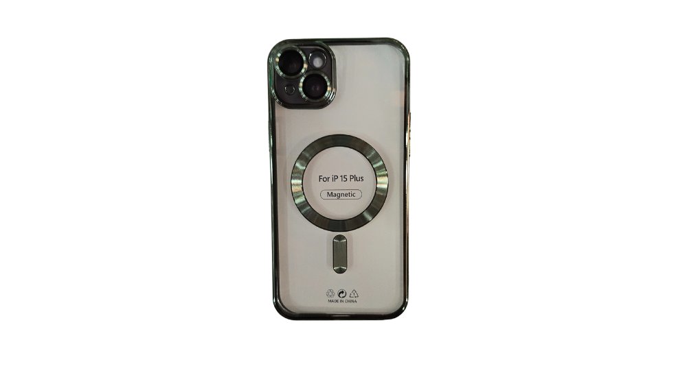 MagSafe Clear iPhone Case with green Edge – Slim, Protective iphone 13