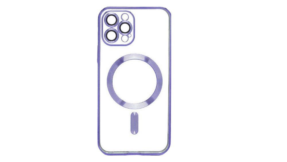 MagSafe Clear iPhone Case with purple Edge – Slim, Protective Iphone 13promax