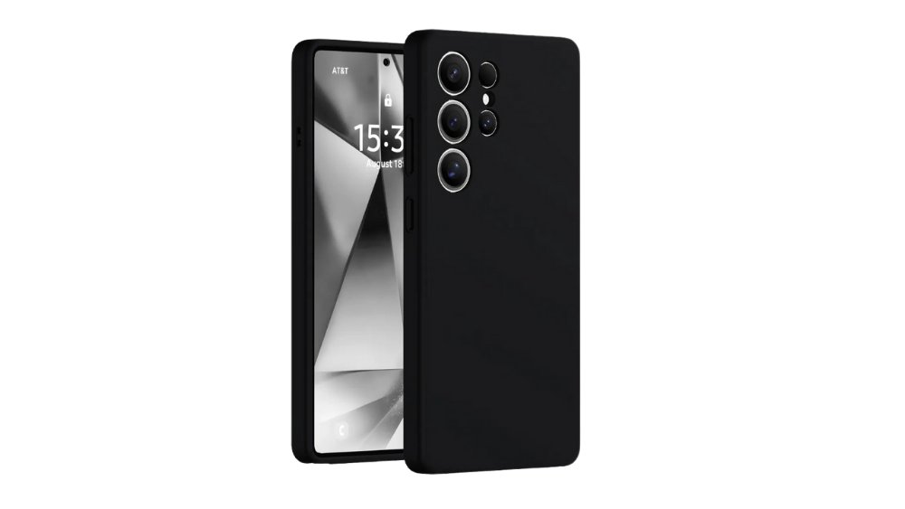 Black Silicone Case for Samsung S25 Ultra– Slim & Protective