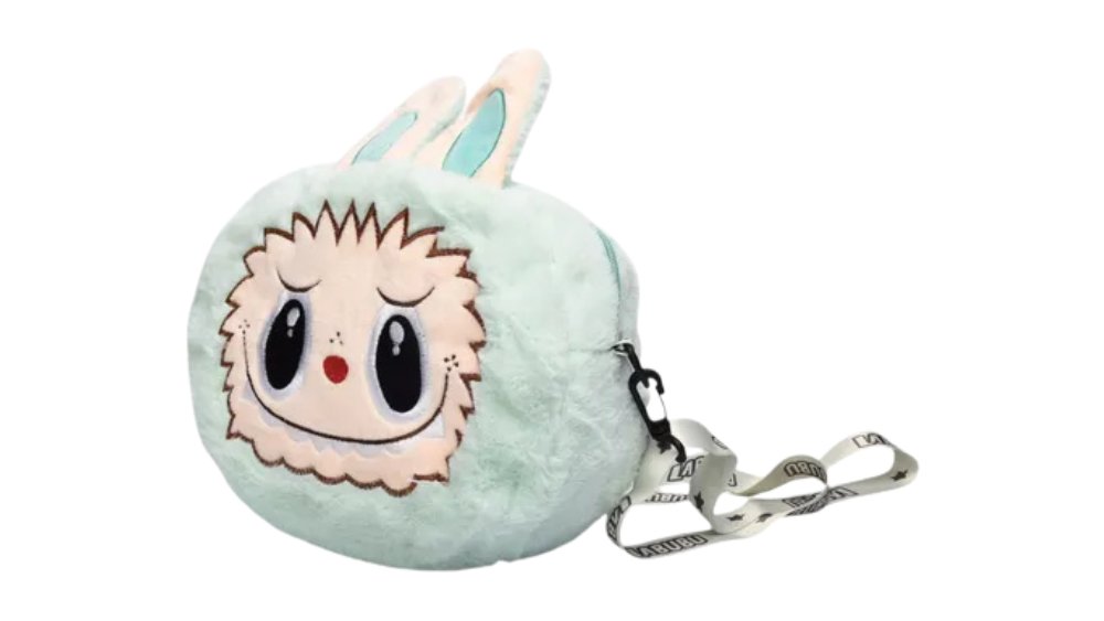 Labubu Plush Shoulder Bag – Mint green Cute Crossbody Bag