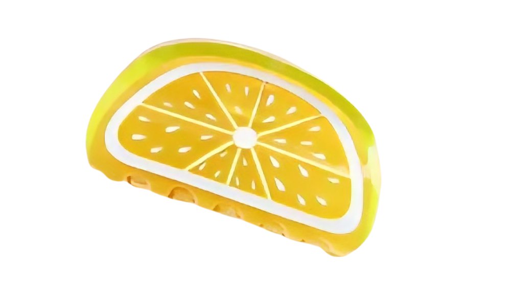 Lemon fruit hair clip
