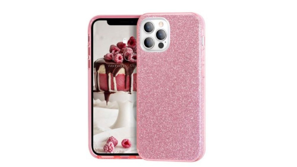 Pink Double & Glitter hard cover case S25 plus