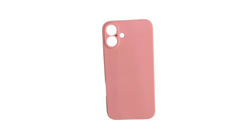 Pink Silicone Shockproof iPhone 16+ Case
