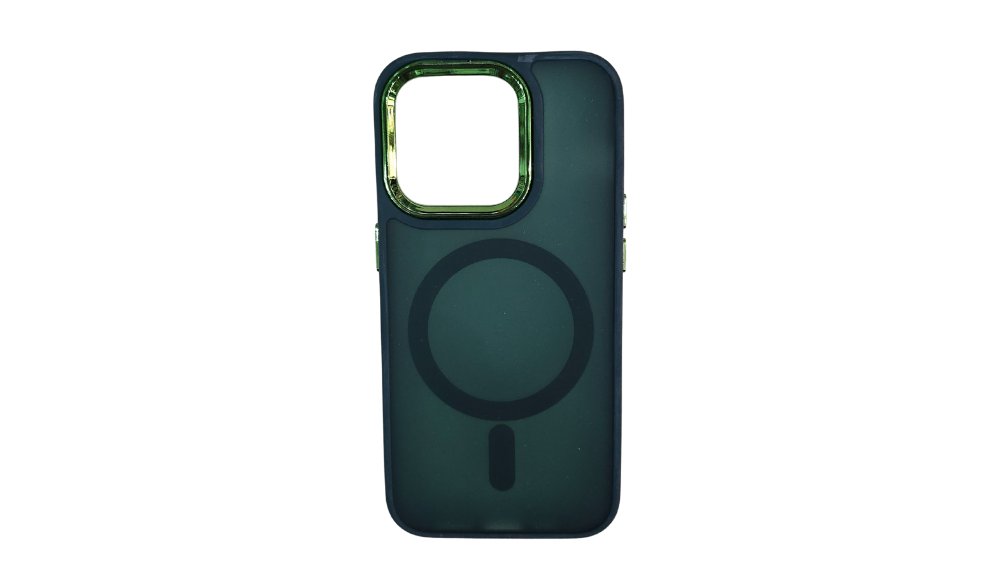 Green MagSafe Slim Phone Case – Stylish & Protective 15pro