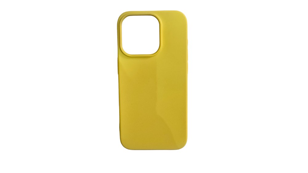 Yellow Silicone Shockproof iPhone 15 proCase