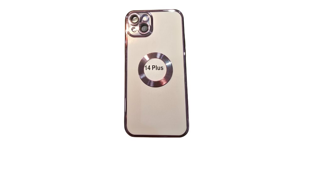 MagSafe Clear iPhone Case with rosegold Edge – Slim, Protective iphone 14+