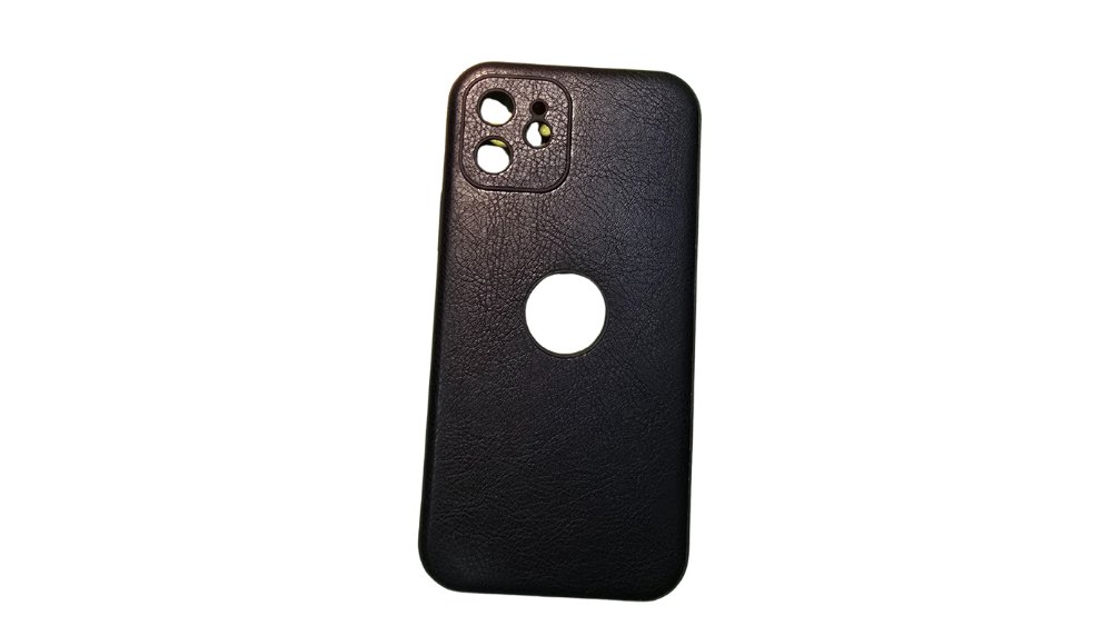 Leather Phone Case –black iphone 12