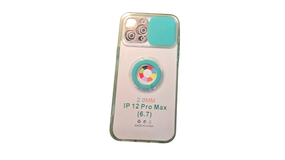 iPhone 12 Pro Max Case (6.7″) with Camera Cover & Ring Holder – Shockproof Prote
