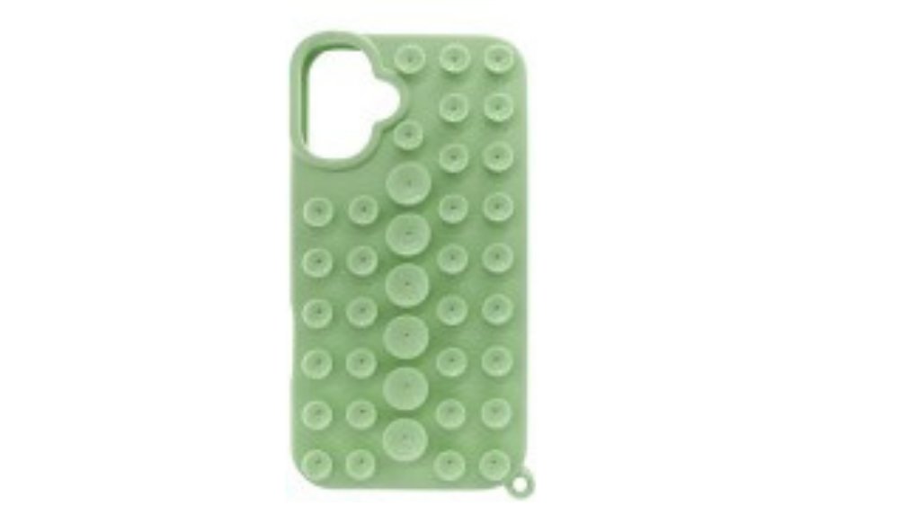 Green Suction cup soft cover case 14