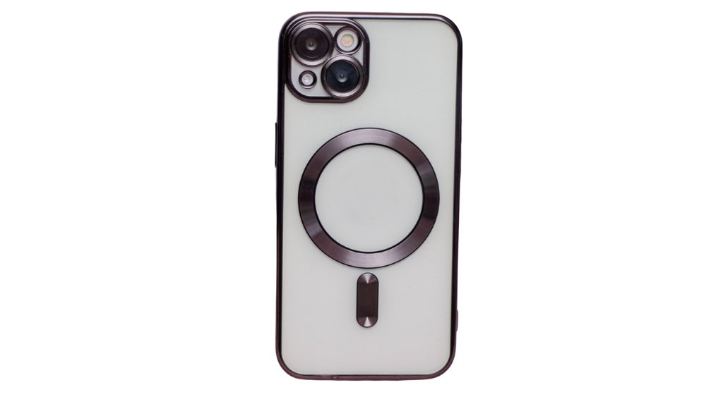 MagSafe Clear iPhone Case with purple Edge – Slim, Protective iphone 14+