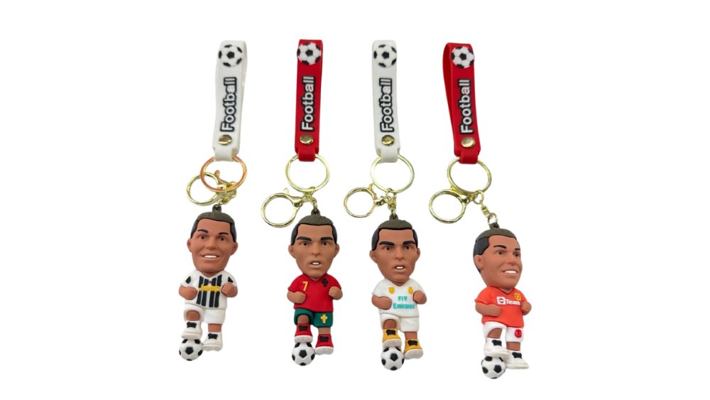 Ronaldo Keychain with Strap – Soccer Fan Accessory