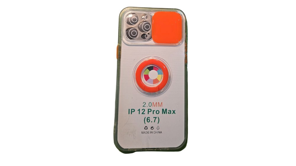 iPhone 12 Pro Max Case (6.7″) with Camera Cover & Ring Holder – Shockproof Prote