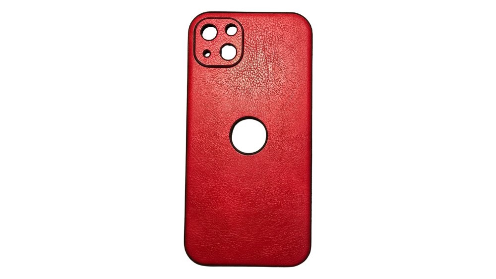 Leather Phone Case – Red iphone 14+