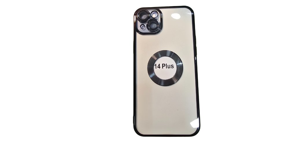 MagSafe Clear iPhone Case with black Edge – Slim, Protective iphone 14+