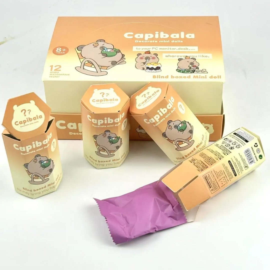 Capybara Blind Box Mini Doll – Kawaii Sonny Angel Style Mystery Toy
