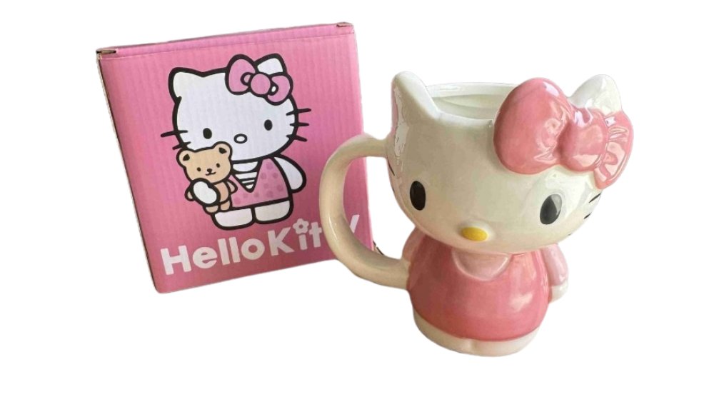 Hello Kitty 3D Ceramic Mug – Cute Sanrio Coffee Cup with Gift Box
