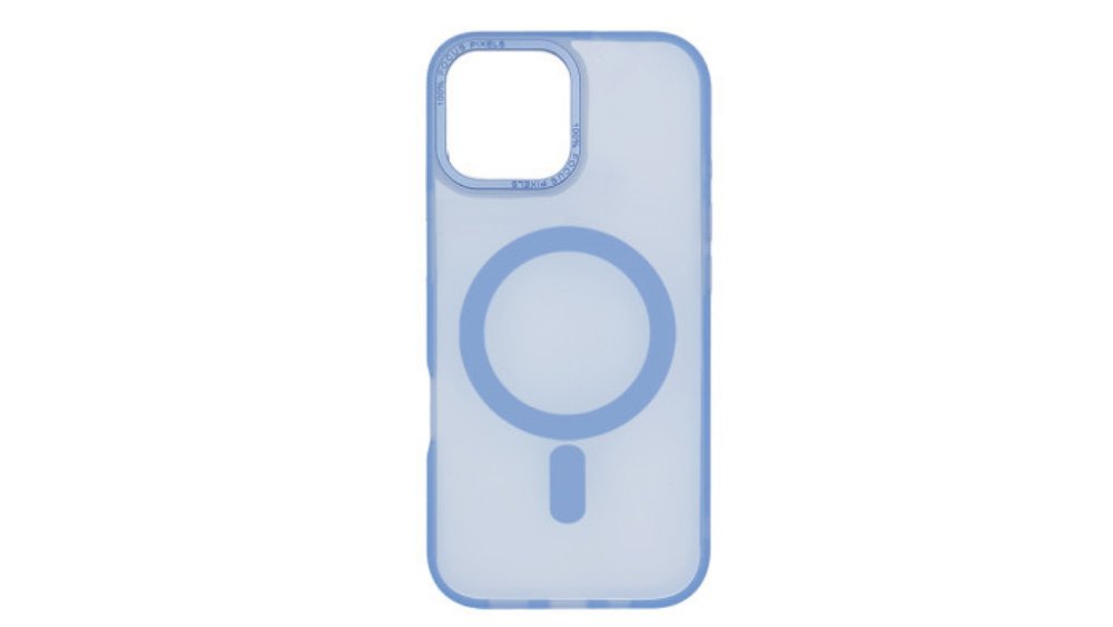 Blue Transparent MagSafe iPhone Case with Camera Protection iphone 16+