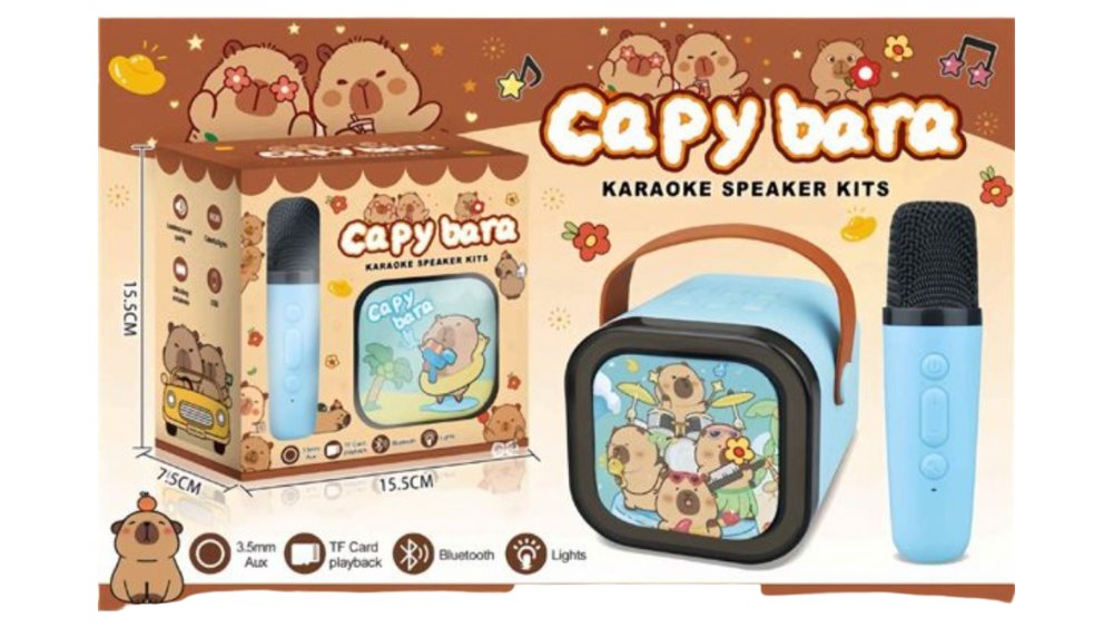 Capybara Karaoke Speaker Kit – Bluetooth Speaker with Microphone