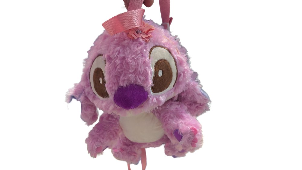 Angel Plush Backpack – Pink Furry Bag w