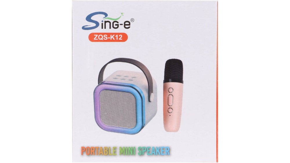 Portable Mini Speaker with Wireless Microphone – Bluetooth Karaoke