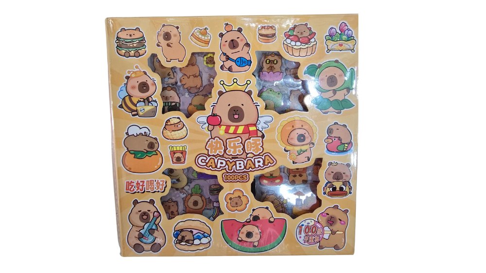 Capybara Sticker Box – 100pcs