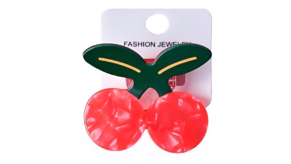 Cherries fruit hair clip