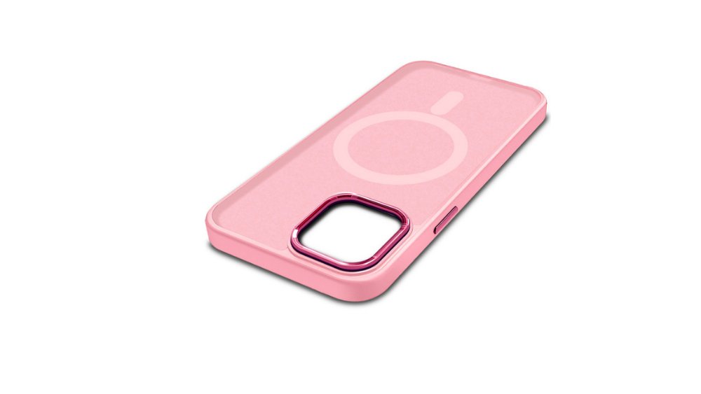 Pink MagSafe Slim Phone Case – Stylish & Protective 15promax