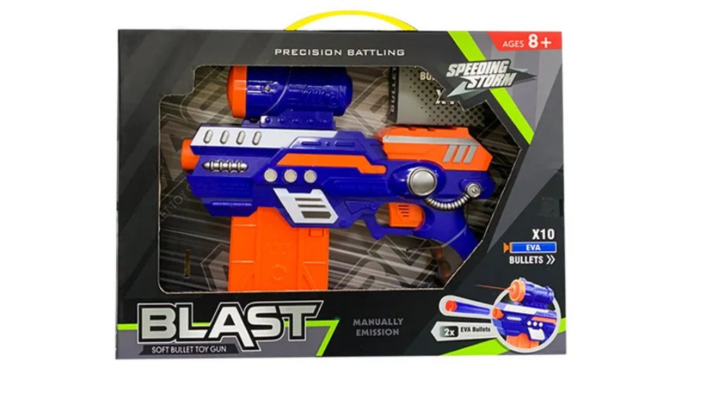 Blast 7 Soft Bullet Toy Gun – Foam Dart Blaster for Kids